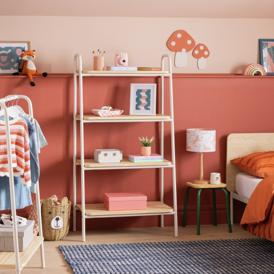 Kids Monty Standing Tall Bookcase - Light Grey