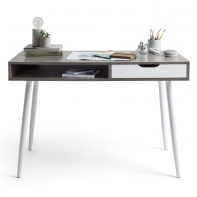 Concrete Style Office Desk - Grey ( B Grade 20878 )