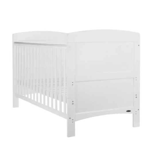 Obaby Grace Cot Bed with Mattress - White