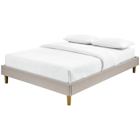 Arthur Platform Kingsize Bed Frame - Natural | Sleek low profile platform bed