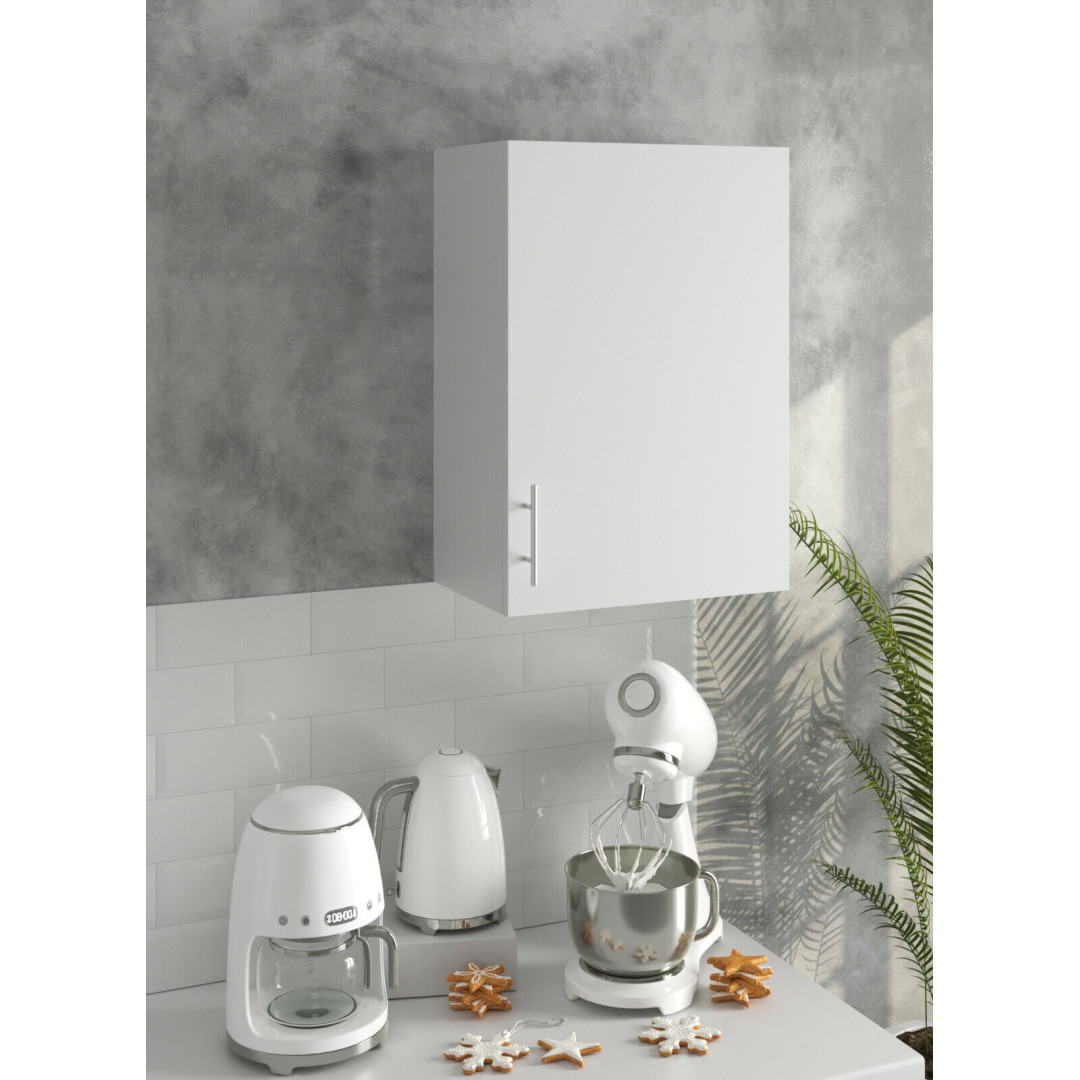 Kitchen Cabinet 500mm Wall Cupboard - White By JD Greta