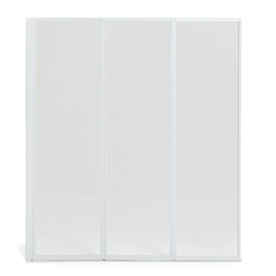 3 - Fold Bath Screen - white