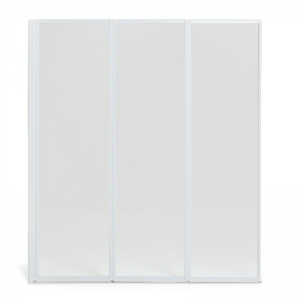 3 - Fold Bath Screen - white