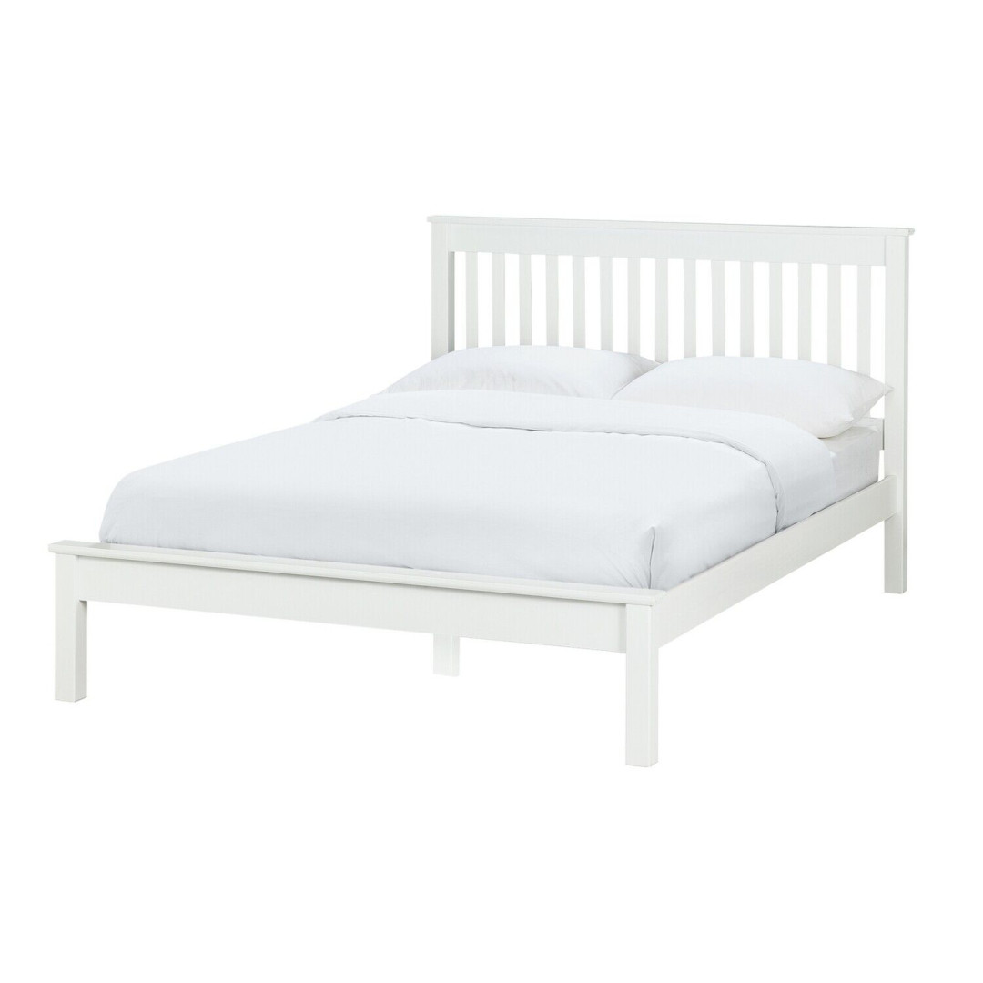 Aspley Double Bed Frame - White