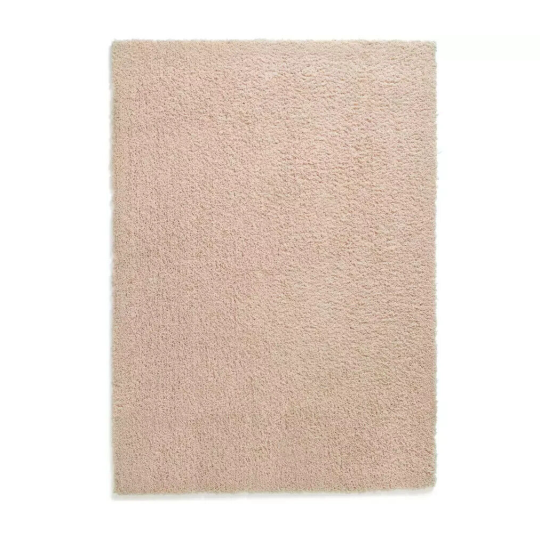 Habitat Recycled Cosy Plain Shaggy Rug - 160x230cm - Pink | Soft Eco Living Rug