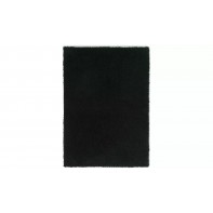 Recycled Plain Cosy Shaggy Rug - 160x230cm - Black
