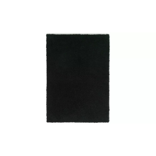 Recycled Plain Cosy Shaggy Rug - 160x230cm - Black