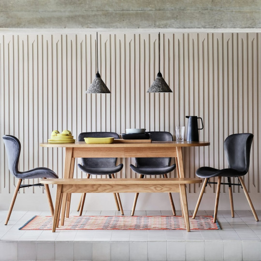 Etta 3 Seater Dining Bench - Oak