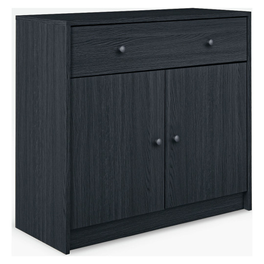 Maine 2 Door 1 Drawer Sideboard - Black