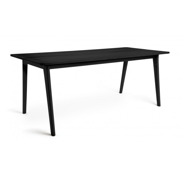 Nel Wood Dining Table - Black