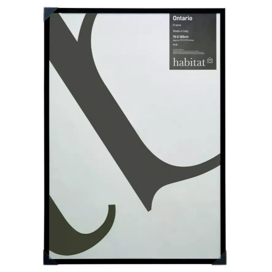 Ontario Matte Finish Picture Frame -Black - 103x73cm