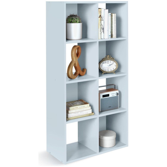 Habitat Home Squares 8 Cube Storage Unit - Grey | Organizer Shelf Living Office