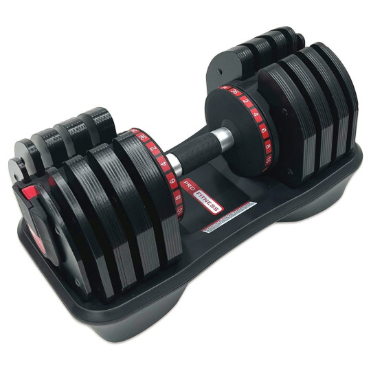 Pro Fitness Adjustable 36KG Dumbbell