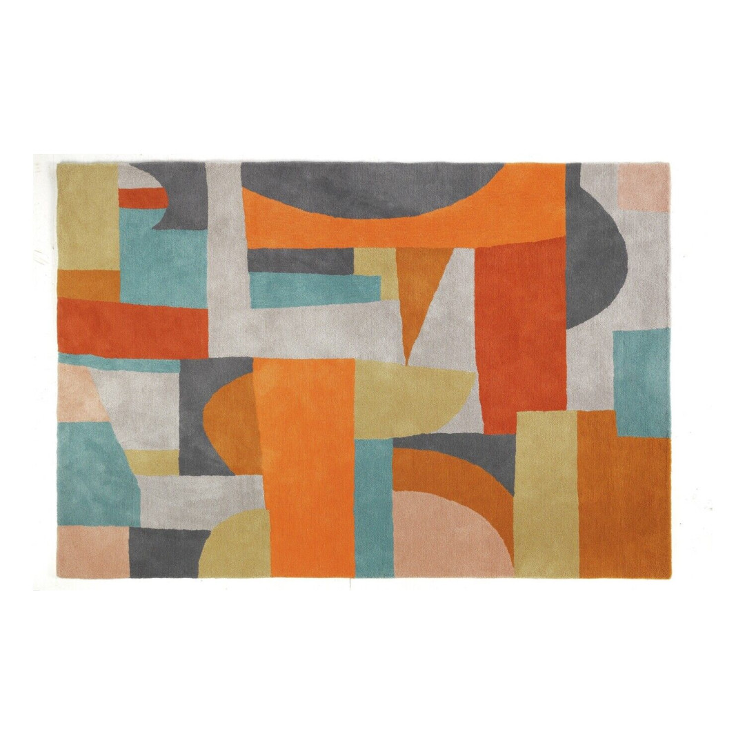 Byron Patterned Wool Rug - 170x240cm - Multicoloured