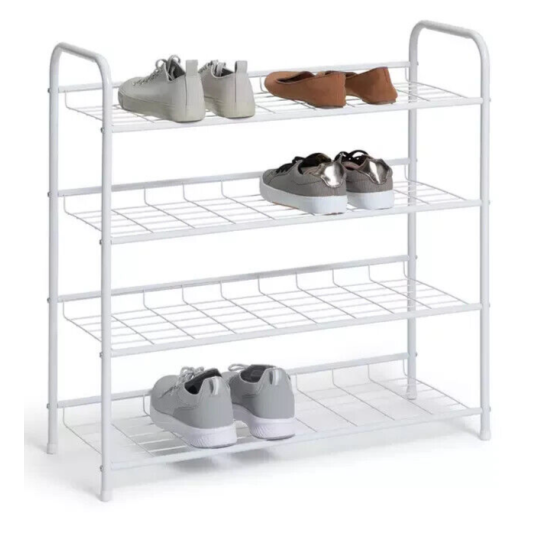 Jorn 4 Tier Shoe Rack - White