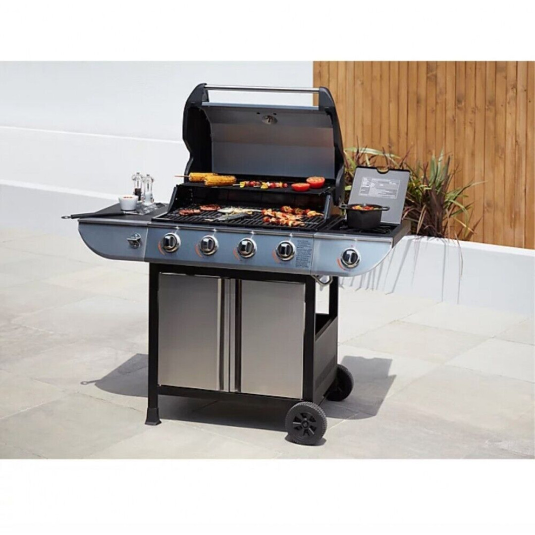 Uniflame Classic 4 Burner and Side Gas Barbecue