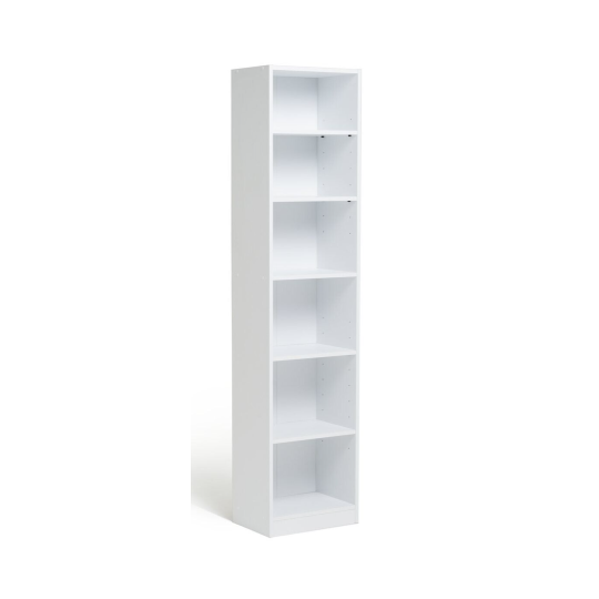 Maine Narrow Bookcase - White ( B Grade 36600 )