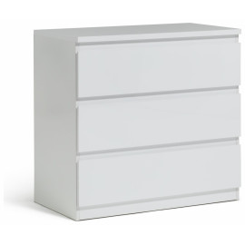 Jenson 3 Drawer Chest - Matte White | Bedroom storage unit white Jenson 3 Drawer Chest - Matte White | Bedroom storage unit white