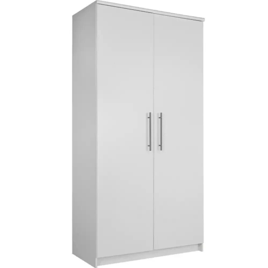 Normandy 2 Door Wardrobe - White ( B Grade 32637 )