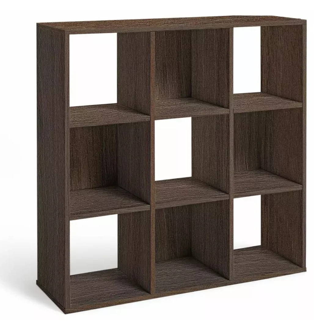 Home Home 9 Cube Storage Unit Walnut | Modular Shelving Organiser Furniture Home Home 9 Cube Storage Unit Walnut | Modular Shelving Organiser Furniture