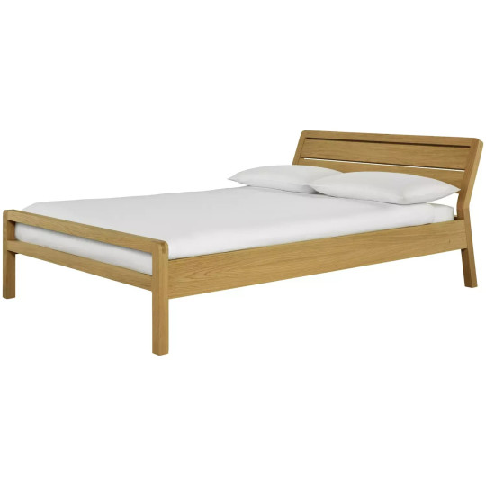 Radius Kingsize Wooden Bed Frame - Oak ( B Grade )