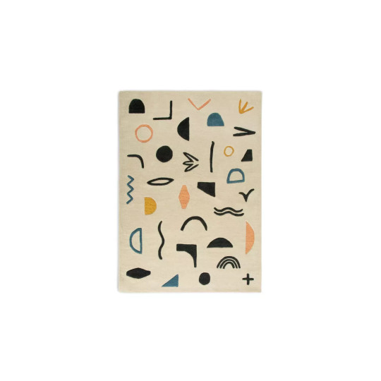 Symbols Wool Rug - Multicoloured - 120x170cm