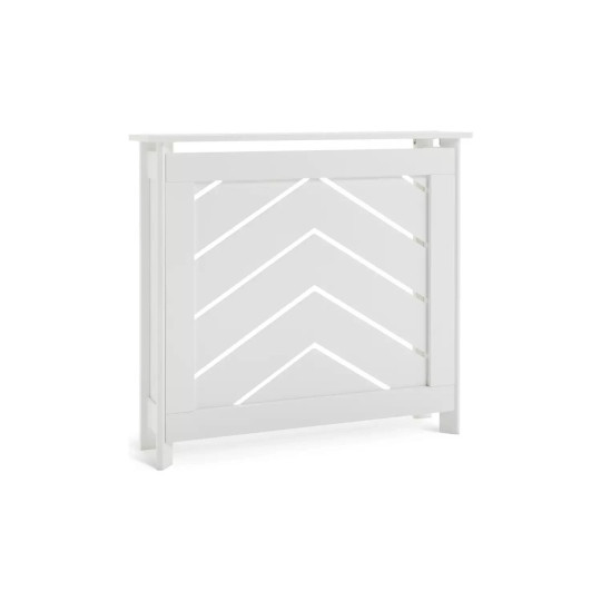 Habitat Chevron Mini Radiator Cover - White | Decorative Cover Wall Mounted