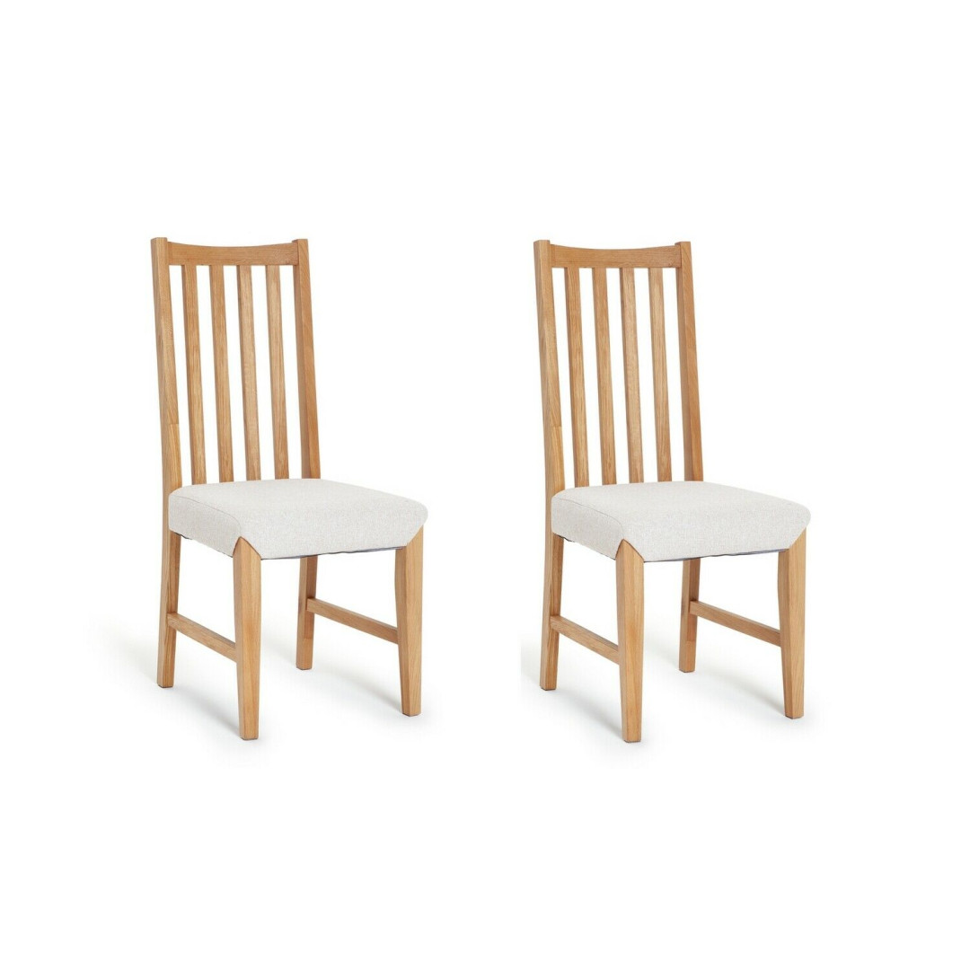Rosmond Pair of Oak Dining Chairs