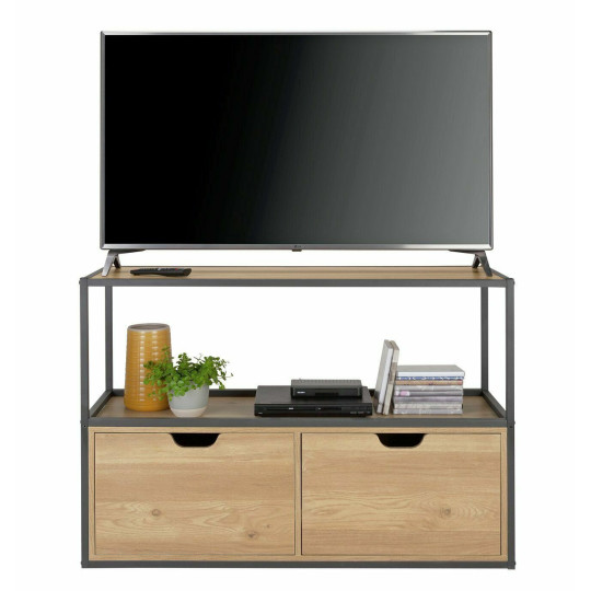 Habitat Loft Living 2 Drawer TV Unit | Modern Stylish TV Stand Living Storage