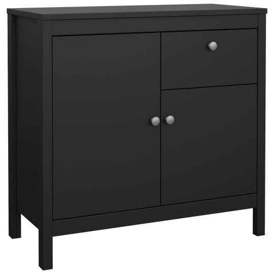 Tvilum Madrid 2 Door 1 Drawer Sideboard - Black