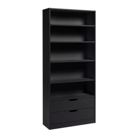 Habitat Compton 2 Drawer Bookcase - Black Habitat Compton 2 Drawer Bookcase - Black