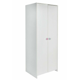 Habitat Kids Juno 2 Door Wardrobe - White | White Childrens Wardrobe Storage Uni