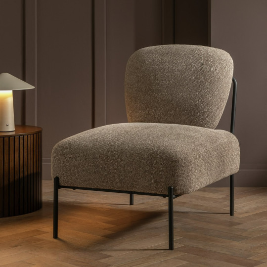 Lark Fabric Accent Chair - Natural | Modern comfort chair