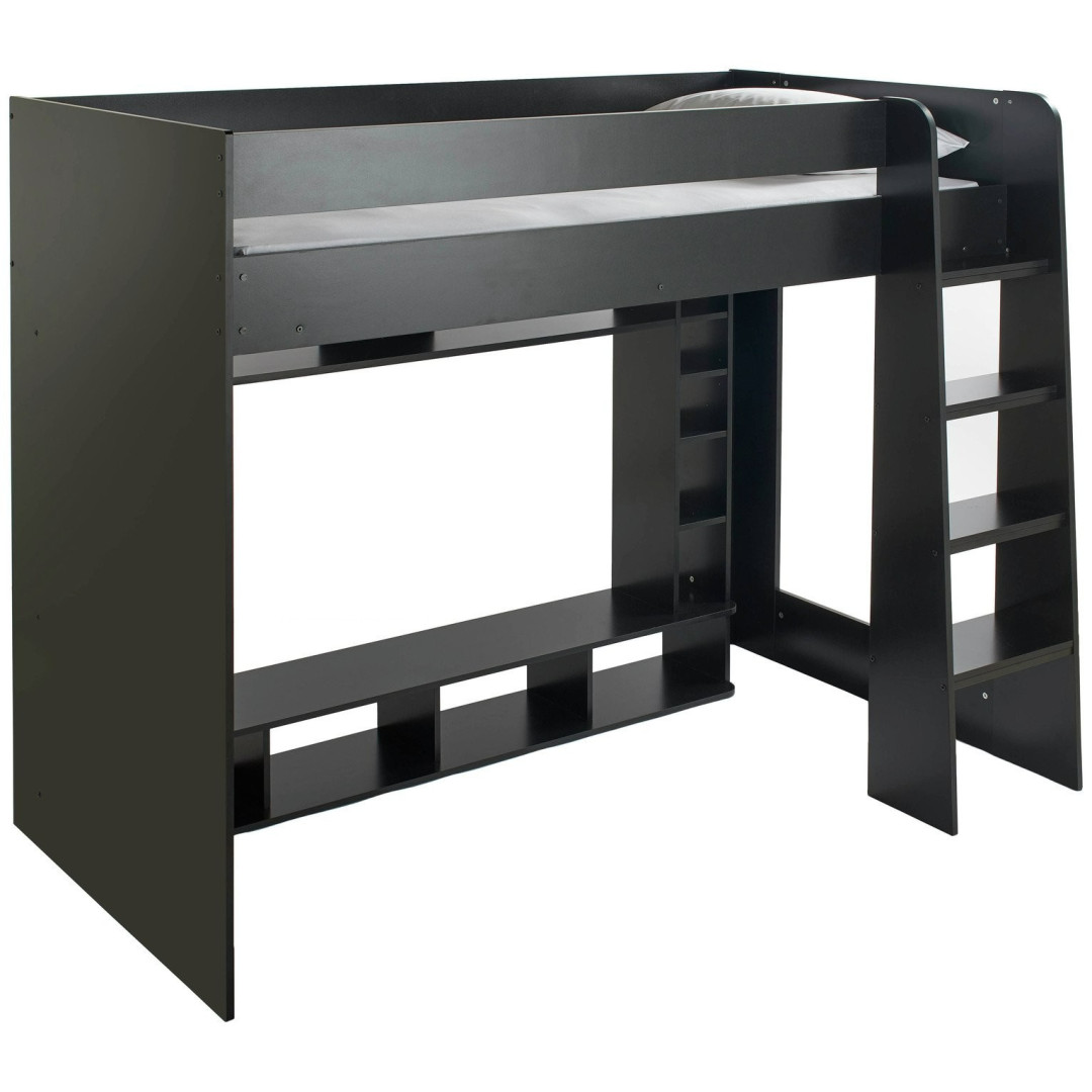Gaming High Sleeper Bed - Black | Multimedia Room Station Gaming High Sleeper Bed - Black | Multimedia Room Station