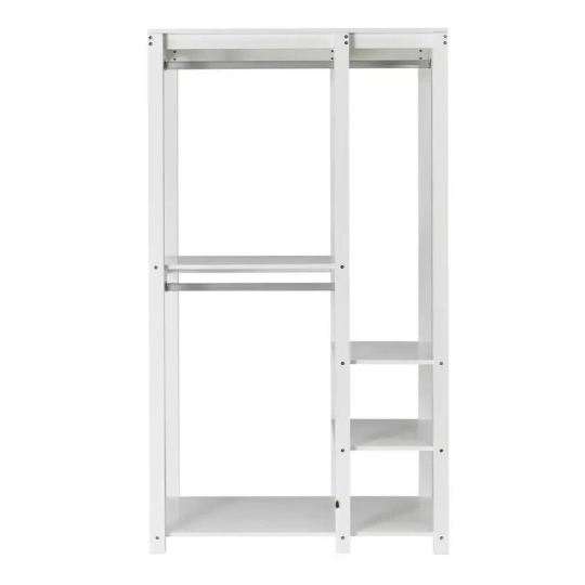 Open Decorative Wardrobe Unit - White