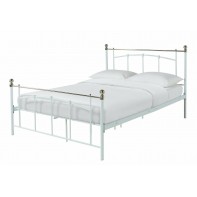 Yani Double Metal Bed Frame - White