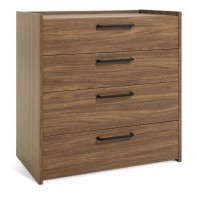 Oldham Wide 4 Drawer Chest - Walnut ( B Grade 12032 )