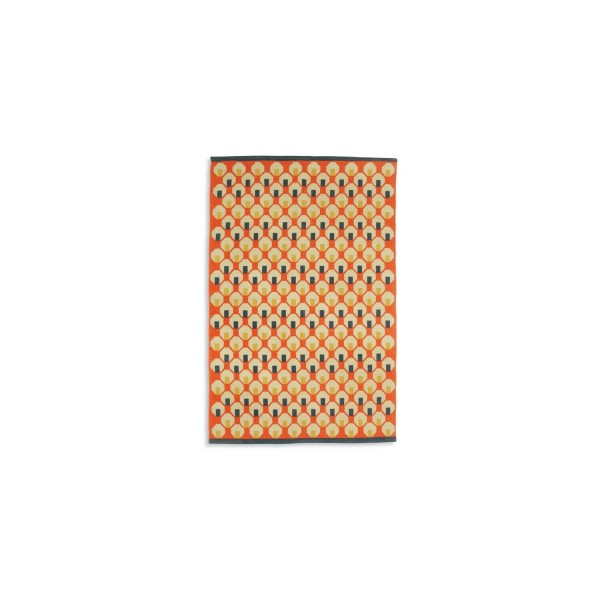 Octo Flatweave Cotton Rug - Orange - 120x180cm      (31)