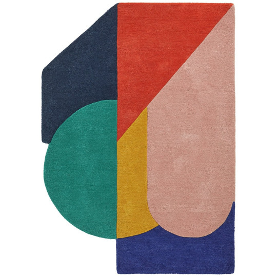 Studio Geometric Flatweave Wool Rug - 120x170cm