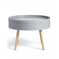 Skandi Round Coffee Table - Grey