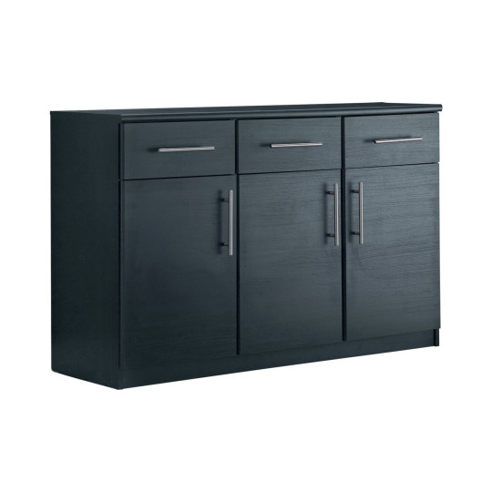 Anderson 3 Door 3 Drawer Sideboard - Black