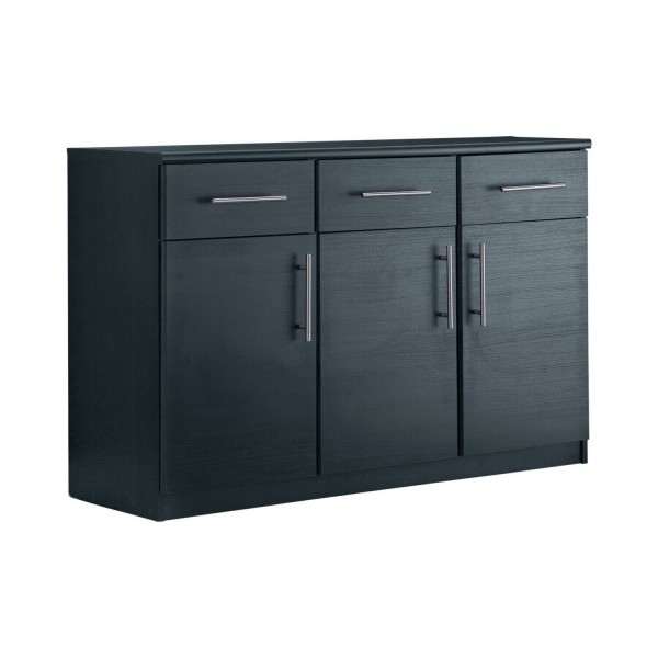 Anderson 3 Door 3 Drawer Sideboard - Black