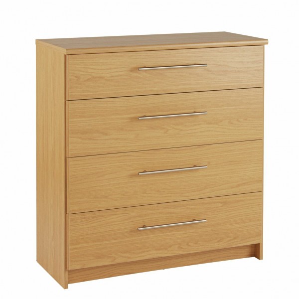 Normandy Oak Extra Large 4 Drawer Chest