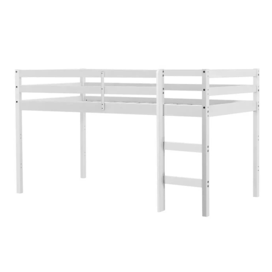 Kaycie Mid Sleeper Shorty Bed Frame - White