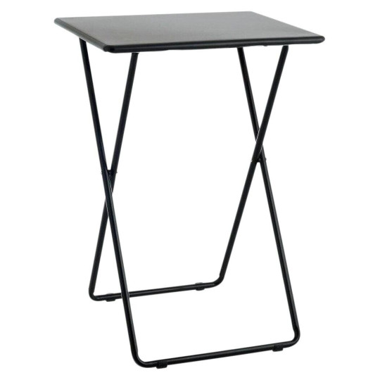 Airo Metal Folding Side Table - Black