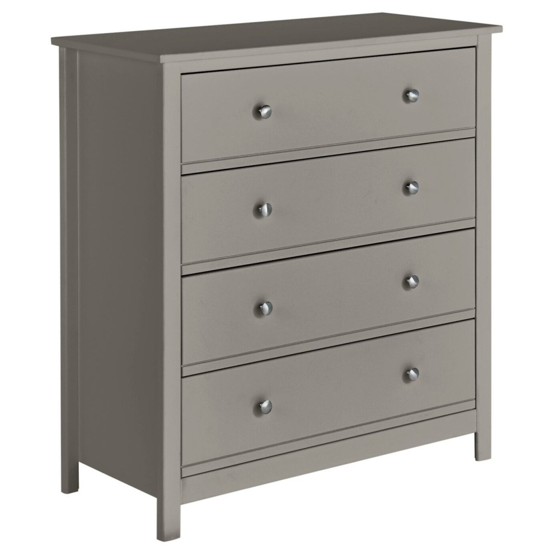 Kids Brooklyn 4 Chest of Drawers - Grey