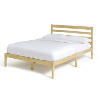 Kaycie Small Double Wooden Bed Frame - Pine