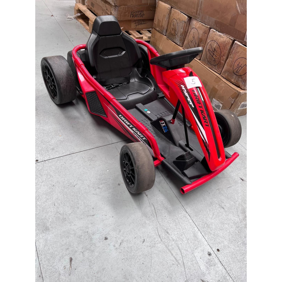 Hyper Drift Go Kart 24V Electric Ride On - Red    (5)