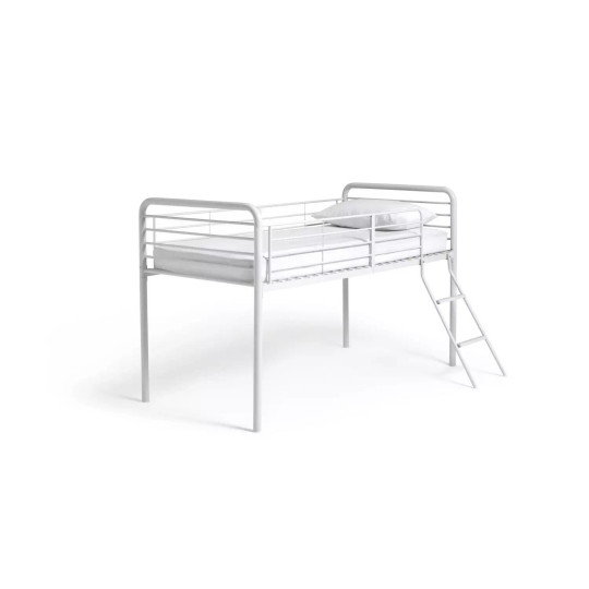 Jo Mid Sleeper Bed Frame - White