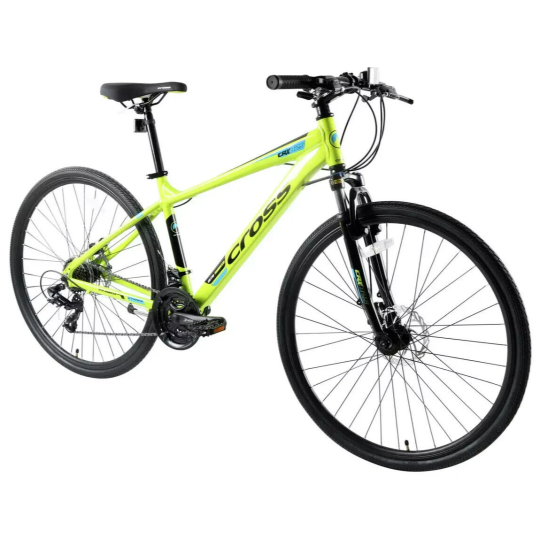 Cross 700c Mens Front Suspension Bike | Mens Hybrid Bicycle with Front Suspensio